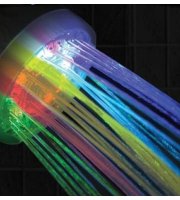 Szivárvány LED zuhanyfej