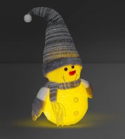 Karácsonyi LED-es hóember - 35 cm - 3 x AA