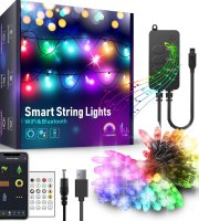 Smart fényfüzér - USB - 50 RGB LED - 5 m - Wi-Fi, Bluetooth