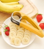 Konyhai gyümölcs-, és zöldségszeletelő, banánvágó