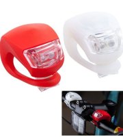 2 db-os LED-es kerékpár lámpa szett szilikon borítással