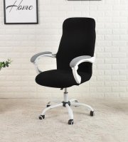 Vízálló irodai székhuzat, rugalmas huzat forgószékhez fekete