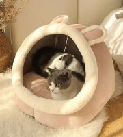 Macska fekhely, macskaágy Rózsaszín