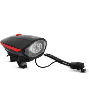 Kerékpár lámpa elektromos kürttel - XPE LED - 400 mAh - 450 lm - IP55