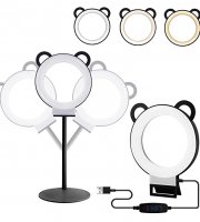 Panda kör alakú LED lámpa, fényerőszabályzóval - többféle színben