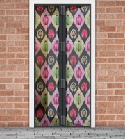 Szúnyogháló függöny ajtóra -mágneses- 100 x 210 cm - bogaras
