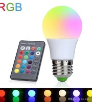 3 W RGB Led Izzó, távirányítóval