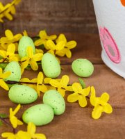 Húsvéti dekoráció - tojás szett - 3 féle - 3 cm - 36 db / csomag