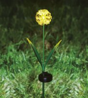 Leszúrható szolár virág - hortenzia - 2 féle - 25 melegfehér LED - 13 x 7 x 65 cm