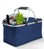 Thermo összecsukható bevásárlókosár - 49 x 28 x 25 cm - 21 L - kék