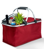 Thermo összecsukható bevásárlókosár - 49 x 28 x 25 cm - 21 L - piros