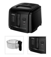 WinningStar - Olajsütő - 3 L - 1600 W - fekete