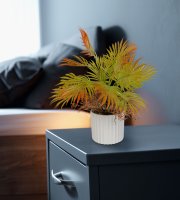 Műnövény dekoráció műpálma - 22 x 8,5 cm