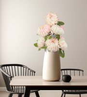 Műnövény dekoráció - krizantém - rózsaszín - 12 x 58 cm