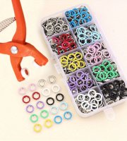 50db színes pattintógomb készlet