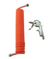 Légfúvó pisztoly - pneumatikus - 5 m PU tömlővel