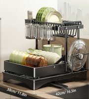 Tágas 2 szintes edénytartó 360°-ban forgatható kifolyóval