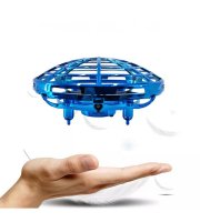 UFO drón repülő gyerekjáték - LED-es, akkumulátoros - 11 x 11 x 4 cm