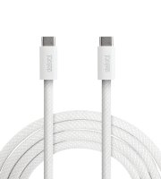 Notebook töltőkábel - adatkábel - Type-C / Type-C - fehér - 1 m - 5 A - 240 W