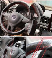 Felvarrható kormányvédő fekete