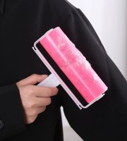 Lemosható szöszeltávolító henger Rózsaszín