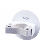 Takarítóeszköz tartó, felmosó tartó, nyéltartó Fehér