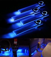 Szivargyújtóról működő kék belső világítás﻿ autóba﻿