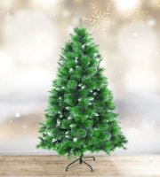 Műfenyő - 180 cm - ezüstfenyő dús ágakkal - PVC - havas