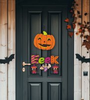 Halloween-i dekoráció - tök  - akasztható - 45 x 23 cm