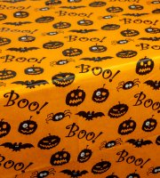 Halloween-i dekoráció - asztalterítő - flanel - 132 x 178 cm