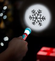 Karácsonyi zseblámpa - LED-es, 5 féle világítási minta