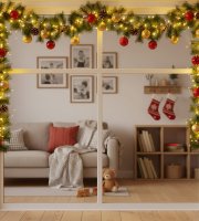 Fenyő girland - zöld - 270 cm - PET