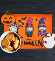 Halloween-i dekoráció - tányéralátét - manós - 46 x 32,5 cm