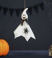 Halloween-i dekoráció - felakasztható - szellem - 48 x 44 cm