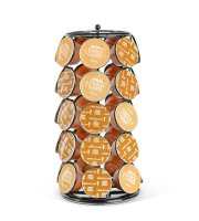 Fém kávékapszula tartó - 35 db Dolce Gusto kapszulához - 165 x 165 x 320 mm - fekete