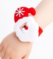 Karácsonyi dekoráció - karkötő, kontykészítő - Mikulás - 21 x 8 cm