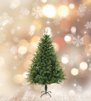 Műfenyő - 120 cm - 3D lucfenyő - PE / PVC