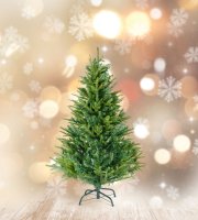 Műfenyő - 150 cm - 3D lucfenyő - PE / PVC