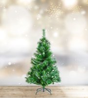 Műfenyő - 120 cm - ezüstfenyő dús ágakkal - PVC - havas