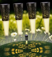 LED szolár lámpa - 5 LED - leszúrható - 600 mAh