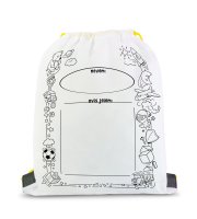 Színezhető tornazsák - 4 filccel - 33 x 27 cm