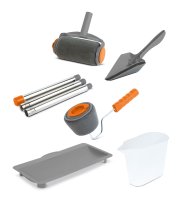 Csepegésmentes festőhenger festékadagoló tartállyal