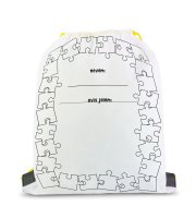 Színezhető tornazsák - 4 filccel - 33 x 27 cm