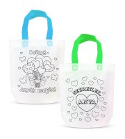 Színezhető ajándéktáska - 4 filccel - 24 x 22 cm - 2 féle