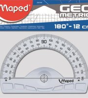 Szögmérő, műanyag, 180°, MAPED Geometric/bliszt