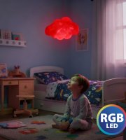 Varázs felhő lámpa - 16 RGB LED - 3 x AAA - 25 x 20 x 15 cm