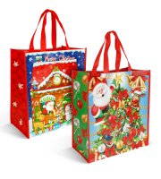 Karácsonyi ajándéktáska - 35 x 39 x 18 cm - 2 féle