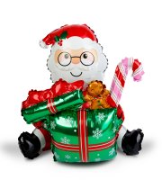 Karácsonyi lufi - Mikulás - 60 x 65 cm