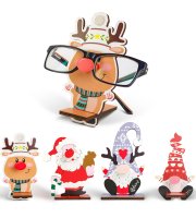 Karácsonyi dekoráció - asztali szemüvegtartó - 14 x 10 cm - 4 féle