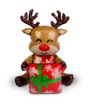 Karácsonyi lufi - rénszarvas - 60 x 65 cm